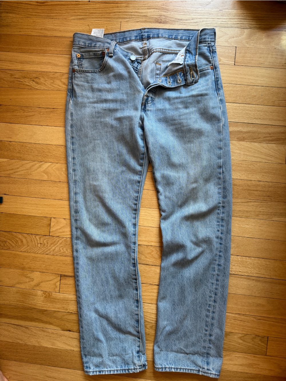 Levi’s Vintage 501 Light Wash Straight-Leg Jeans